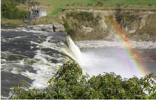 River with Rainbow over Water Fall at www.riverscientist.com